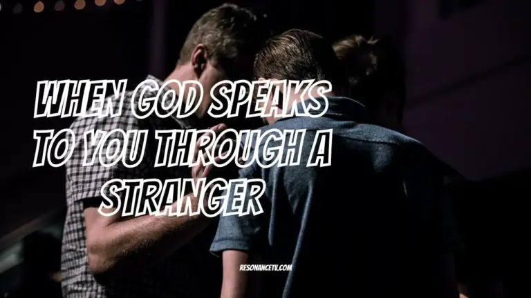 When God Speaks To You Through A Stranger image
