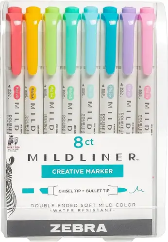 Yisan Bible Highlighters No Bleed,Gel Highlighters,Dry Highlighters,Crayon Marker Pens for Bible Study Journaling,Bible Accessories,8 Assorted Colors