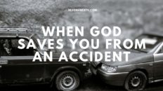 when God saves you from an accident image